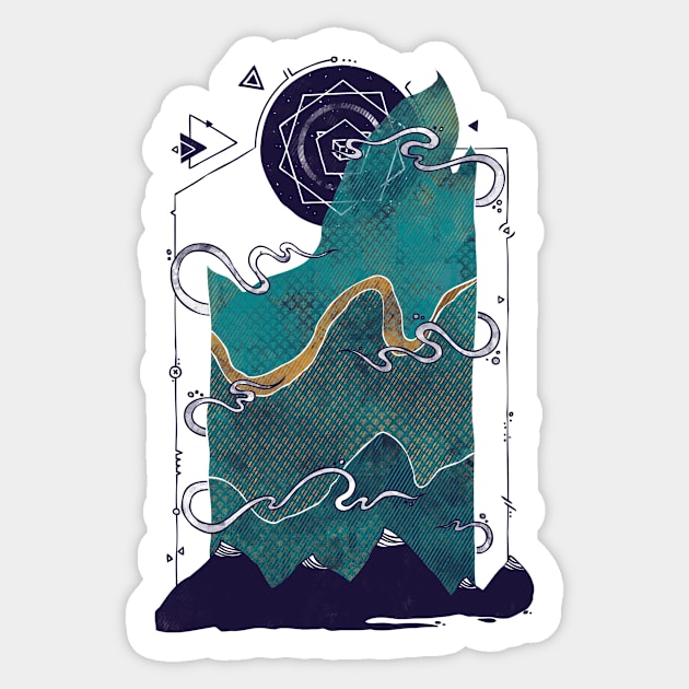 northern nightsky Sticker by againstbound